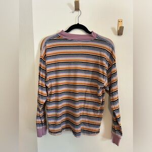 Urban Outfitters striped mock neck top